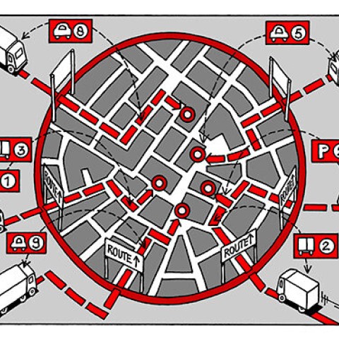 DYNAFLOAT (Dynamic urban traffic flow management using floating-car, planning, and infrastructure data)